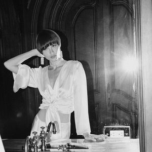 Zara Wrap Tie Satin Shirt in M